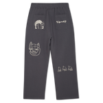 Blonded Straight Leg Sweatpants (Charcoal)