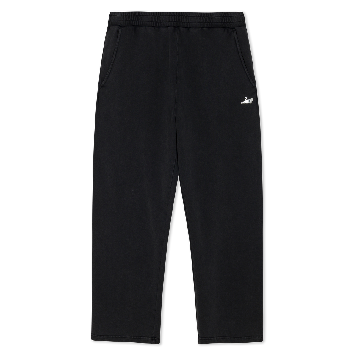 Castanza Straight Leg Sweatpants (Black Vintage Wash)