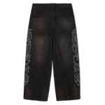 Pretty Flacko Extra Wide Leg Pants (Black Vintage Wash Denim)