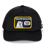 Meow Meow Trucker Hat (Black)