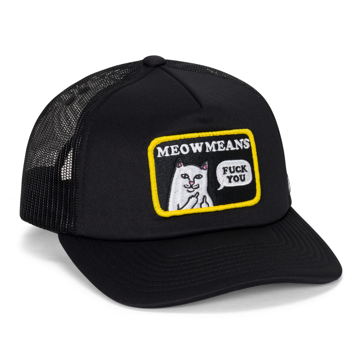 Meow Meow Trucker Hat (Black)