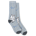 Lord Nermal Socks (Light Blue Checker)