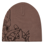 Rokkunerm Skull Beanie (Brown)