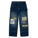 Skyline Wide Fit Carpenter Pant (Light Wash Denim)