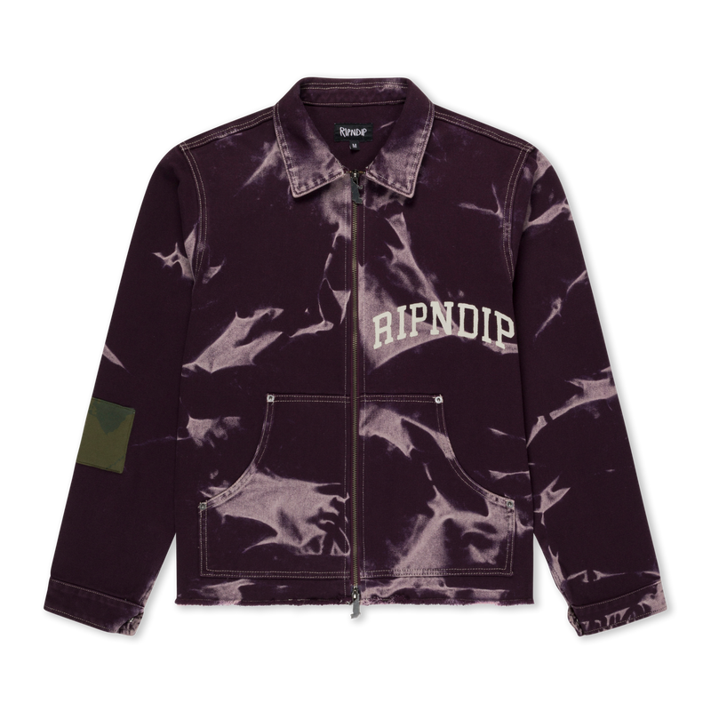 Skyline Work Jacket (Dark Plum Wash)