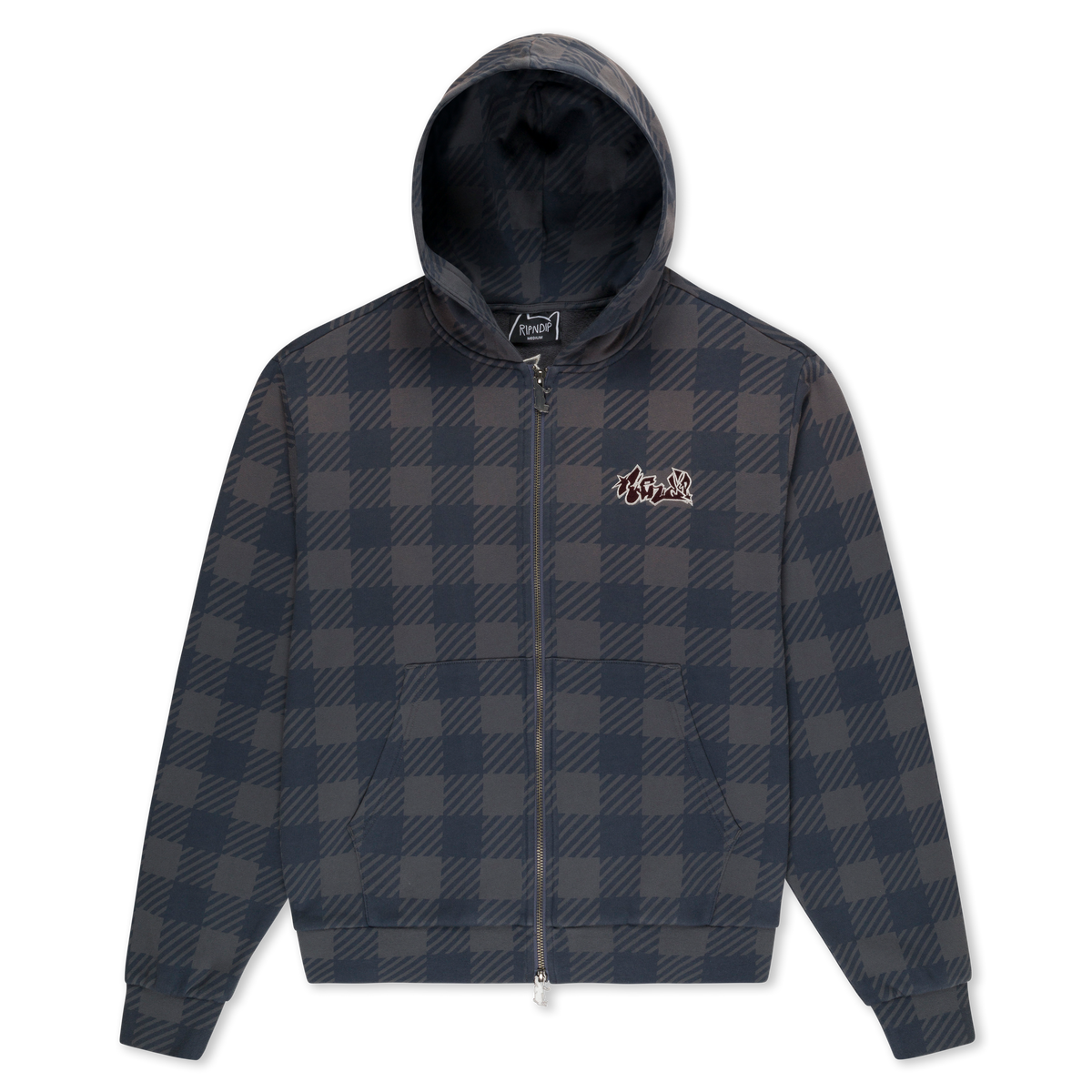 Hard In Da Paint ZipUp Hoodie (Charcoal Sun Fade)