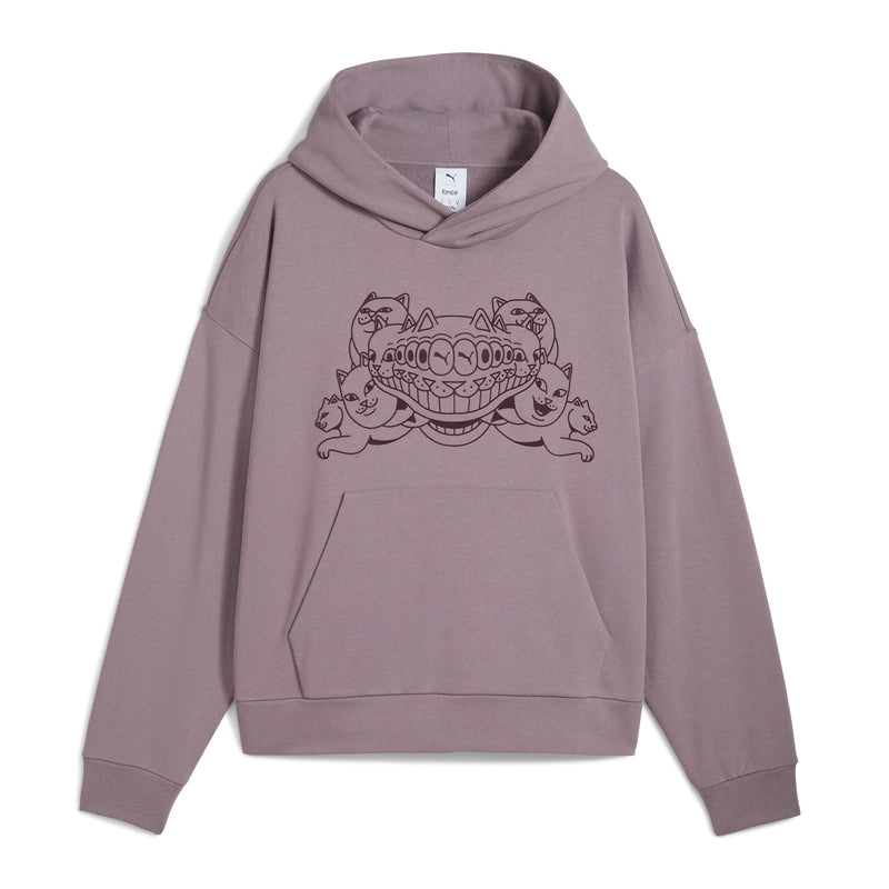 PUMA X RIPNDIP Boxy Graphic Hoodie (Plum Jam)