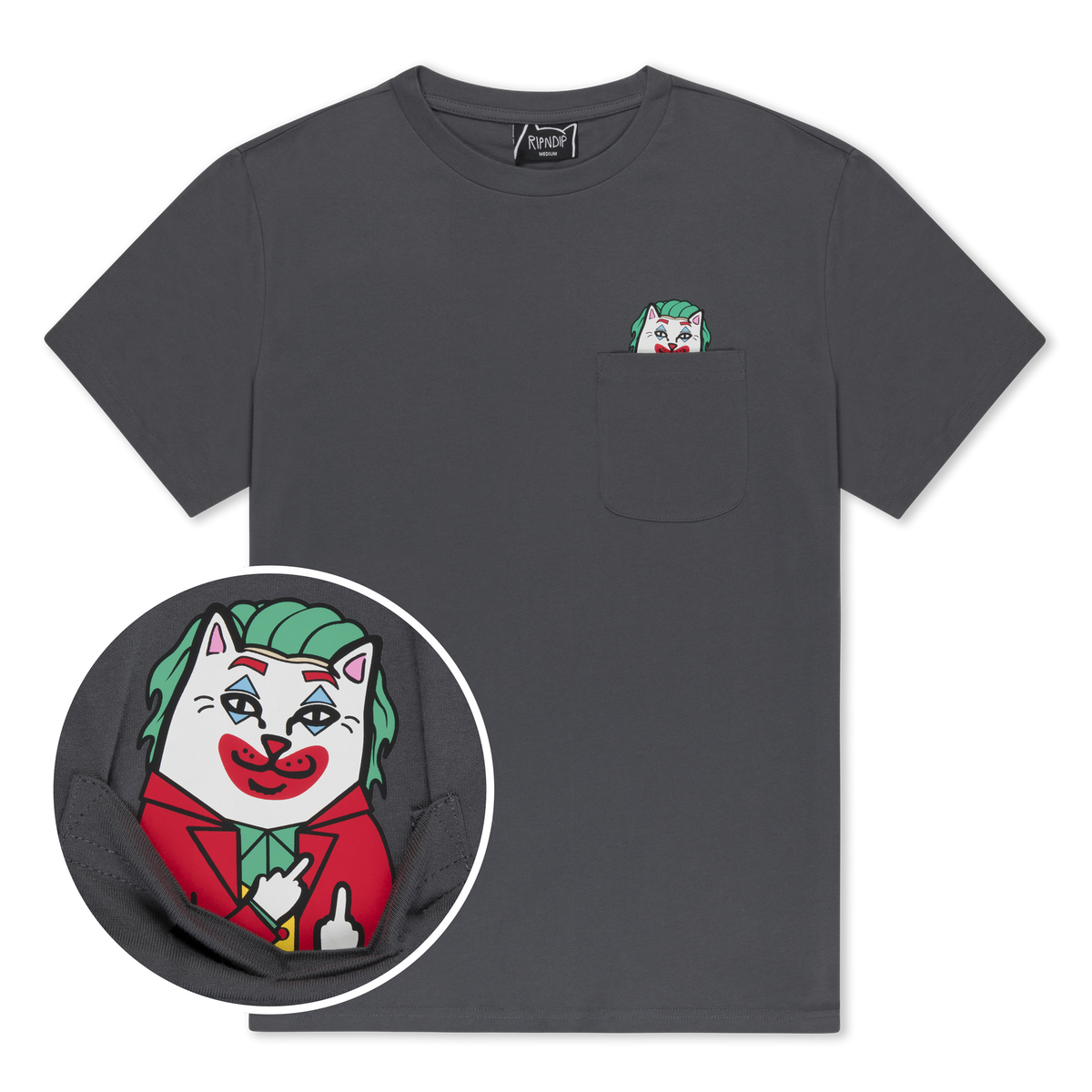 Twisted Nermal Pocket Tee (Charcoal)