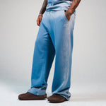 Castanza Straight Leg Sweatpants (Light Blue Faded Wash)