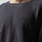Castanza Waffle Knit Long Sleeve (Charcoal)