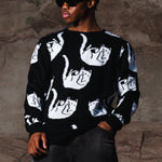 Falling For Nermal Knit Sweater (Black)