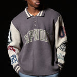Run It Up Knit Sweater (Charoal / Cream)