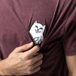 Lord Nermal Pocket Tee (Burgundy Vintage Wash)