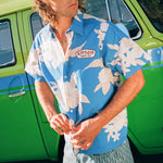 RIPNDIP Surf Co Button Up (Blue / Cream)