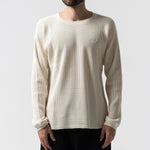 Castanza Waffle Knit Long Sleeve (Off-White)