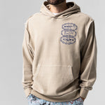 Linked Up Reverse Stitched Hoodie (Khaki)