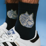 Cyclone Mid Socks (Navy)