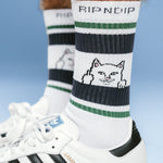 Peeking Nermal Socks (Green / Slate)