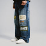 Skyline Wide Fit Carpenter Pant (Light Wash Denim)