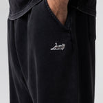 Castanza Straight Leg Sweatpants (Black Vintage Wash)