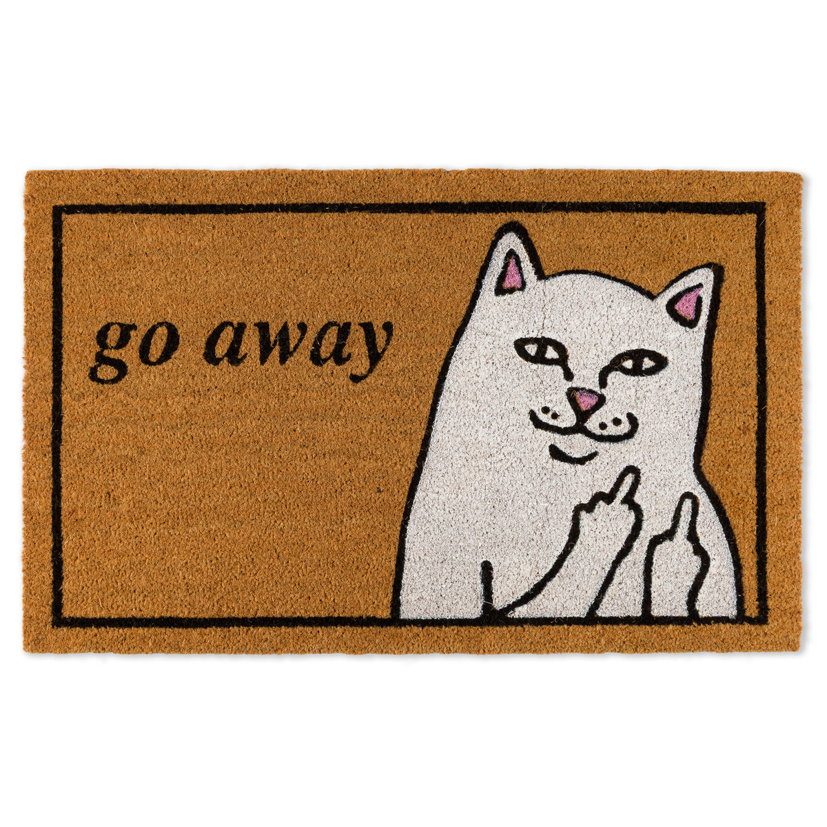 Go Away Door Mat (Brown)