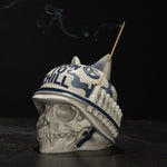 Born To Chill Ceramic Incense Holder (Indigo)