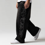 Pretty Flacko Extra Wide Leg Pants (Black Vintage Wash Denim)
