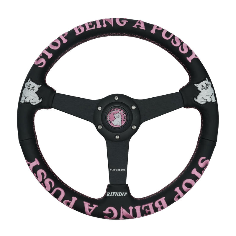 Ripndip x NRG Stop Being A Pussy Steering Wheel (Leather)