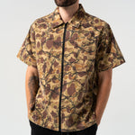 Wired Zip Up Shirt (Tan)
