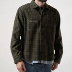 Where The Flowers Bloom Flannel Jacket (Olive)