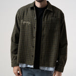 Where The Flowers Bloom Flannel Jacket (Olive)