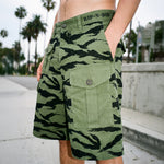 A Team Camo Cargo Shorts (Military Green)