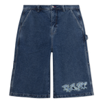 Ace Ultra Wide Leg Shorts (Medium Wash)