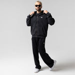 Castanza Zip Up Hoodie (Black Vintage Wash)