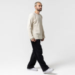 Castanza Waffle Knit Long Sleeve (Off-White)